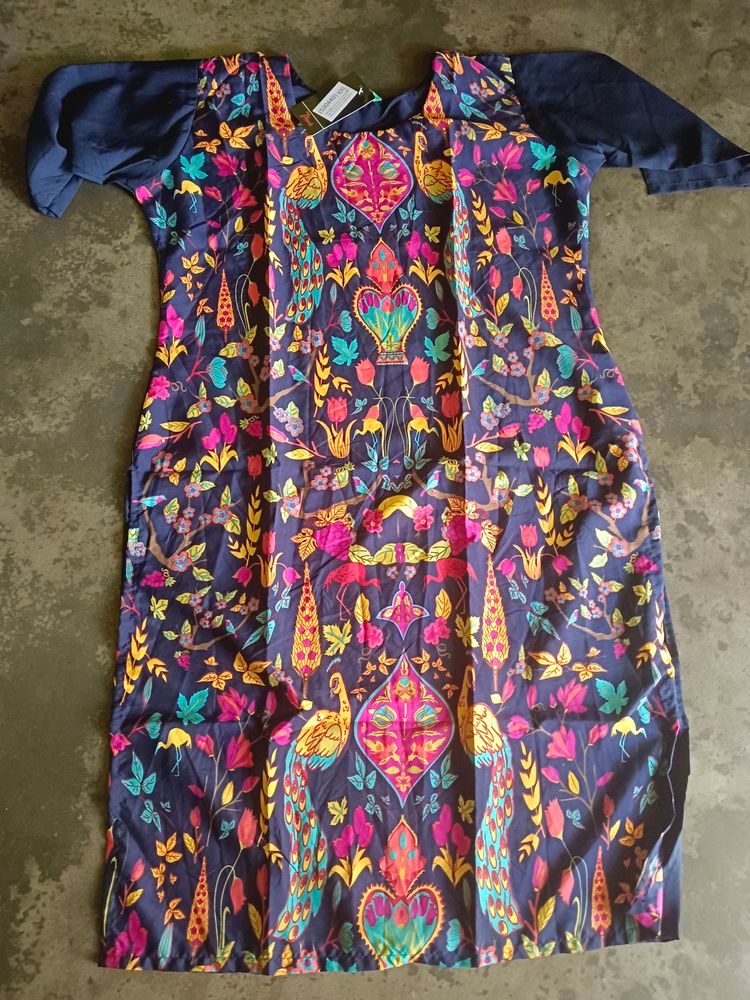 Multi Colour Printed Rayon Kurti