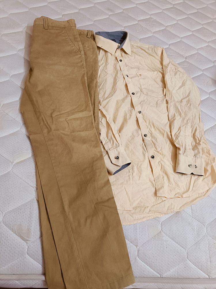 Shirt&pant Cotton Little Stain Mentioned In Photo