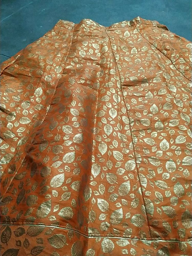 Banarsi Orange Lehenga