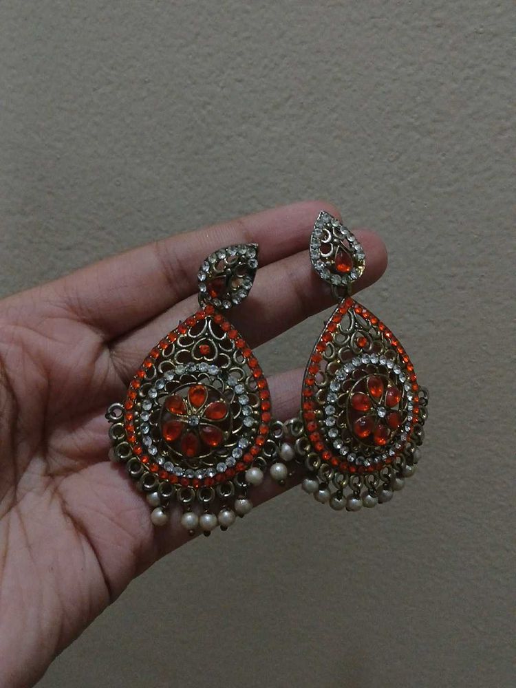 Orange Earings