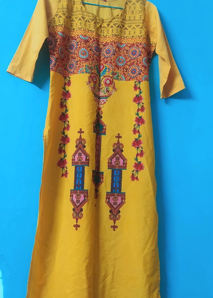 7Threads Yellow Kurti 💛