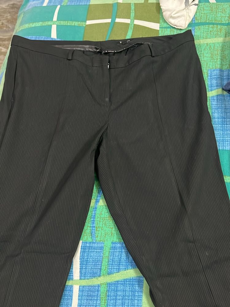 Black Strip Formal Pants