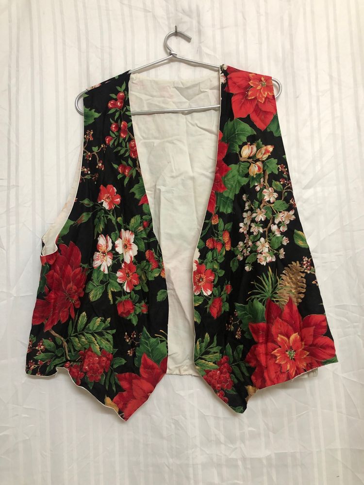 Multi Colour Floral Printed Vest