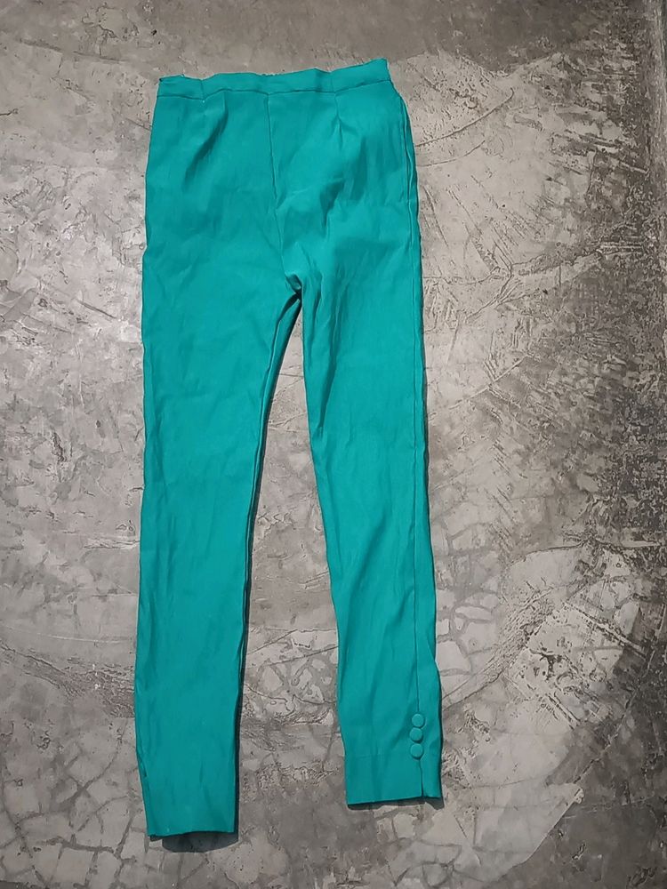 Green Women Trouser Pant