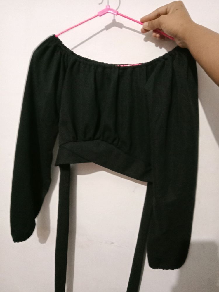 Boatneck Crop Top