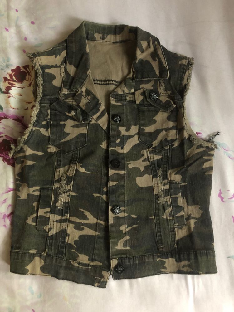 Army Print Jacket