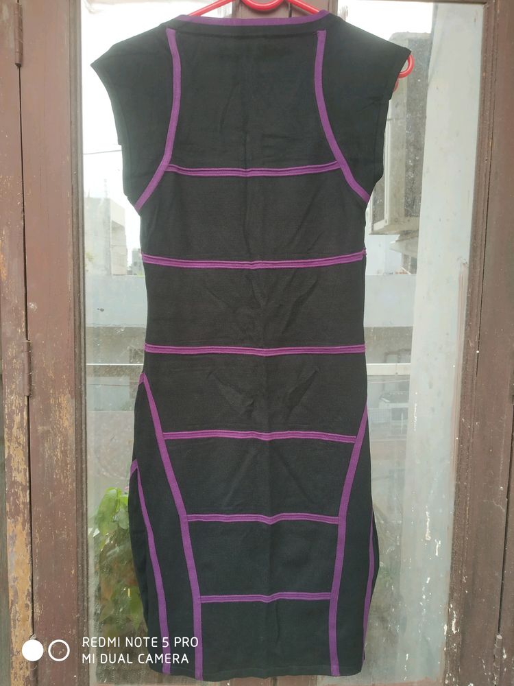 Black & Purple Color Dress