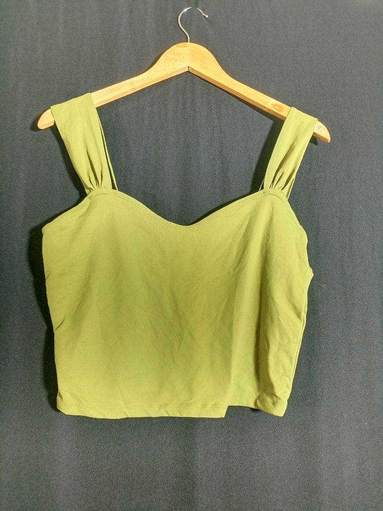 Olive Green Western Top(women's)