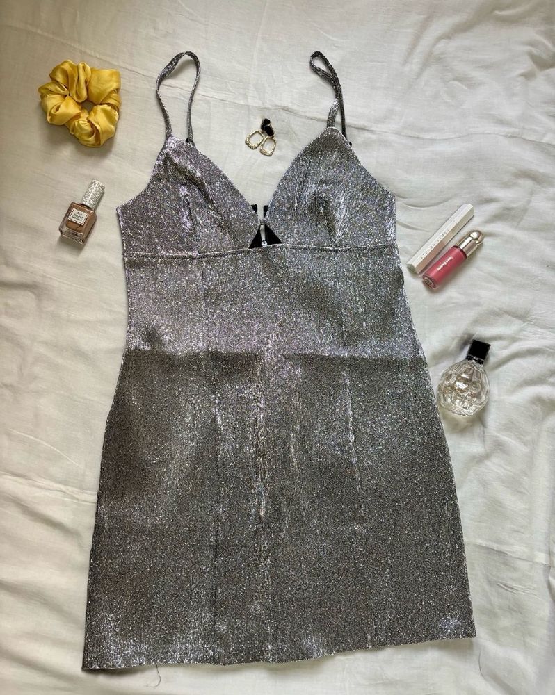 H&M Silver Party Dress