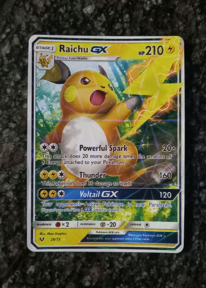 Pokemon Card (Raichu Gx)