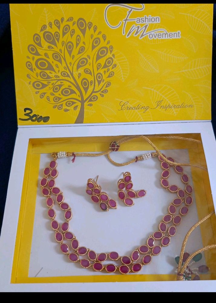 Ruby Jewellery Set