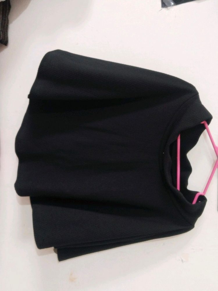 Black Skirt With Attached Underpants