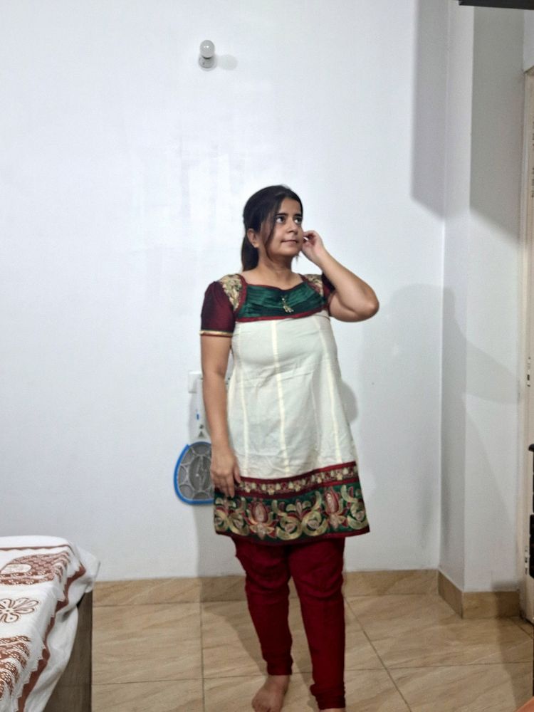 beautiful kurta with leggings