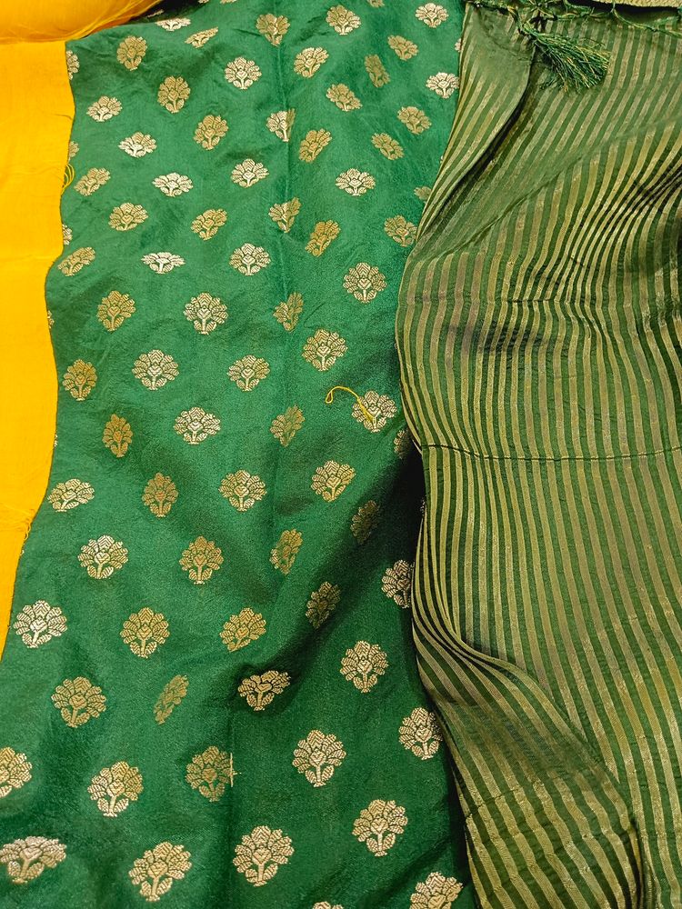 Yellow 🟡 Mashru Silk Saree