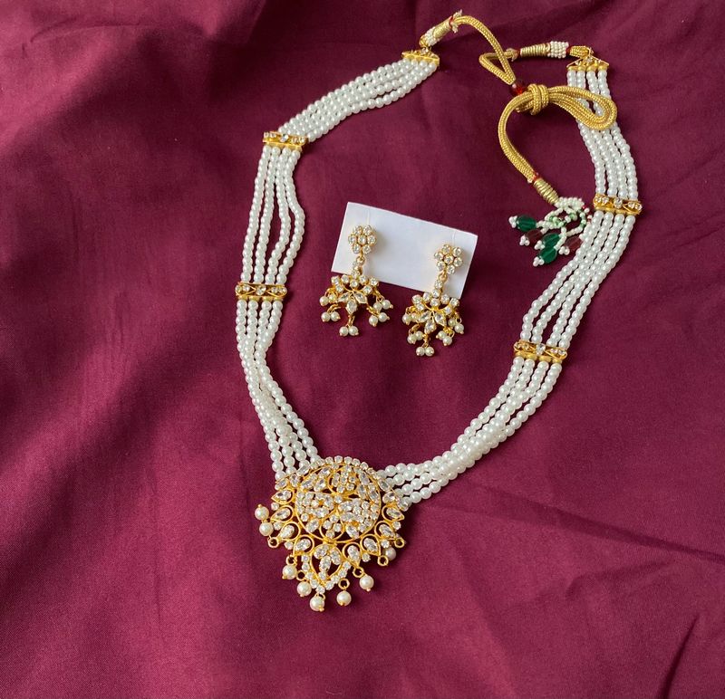 Classic Pearl Rani Haar Set