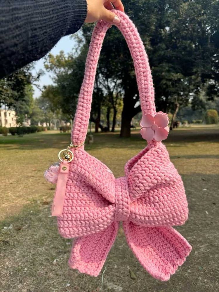 Crochet Bow Bag 🎀