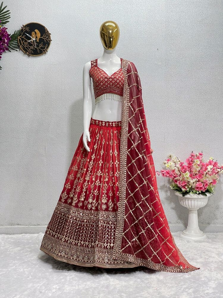 Wedding Wear Lehanga Choli. Select Any One Clr