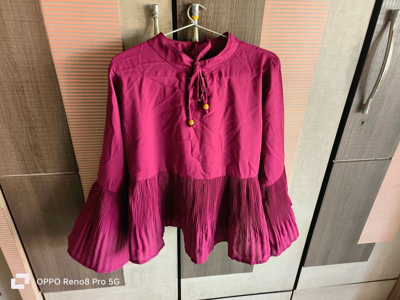 Purplish Pink Western Top