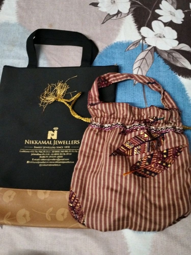 Handbags . Nikkamal Jewellers Bag , Potli , Wallet