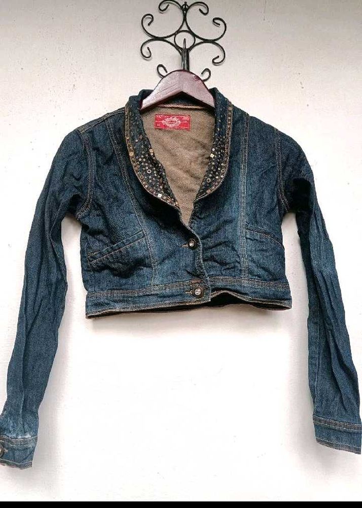 Cropped Denim Jacket