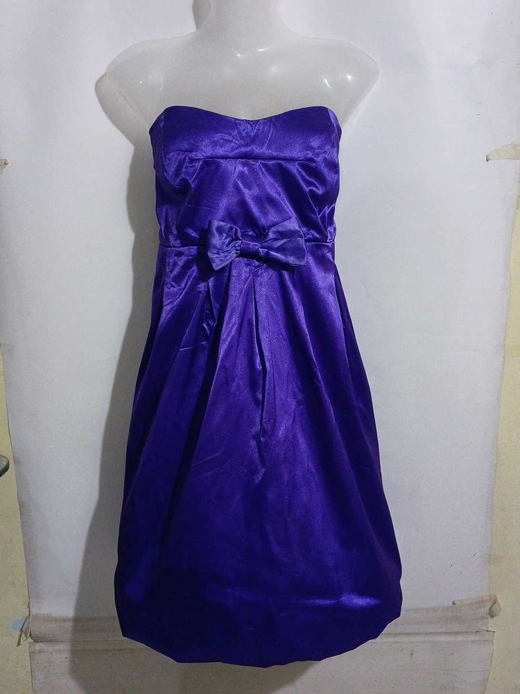 PLUE SIZE SATIN TUBE DRESS