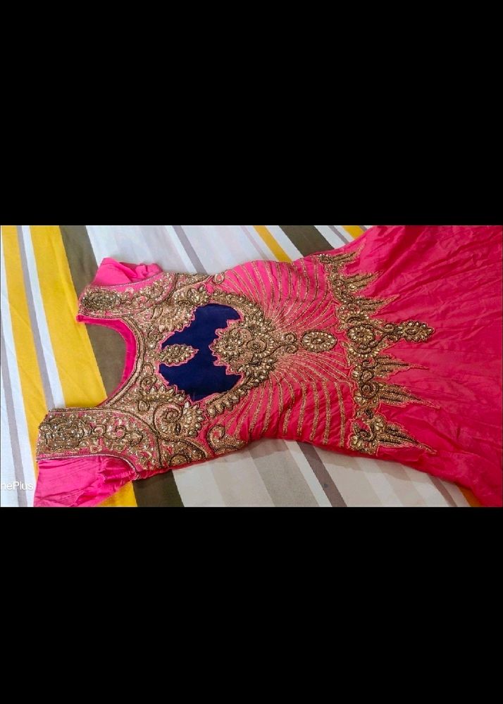 Pink Anarkali Set