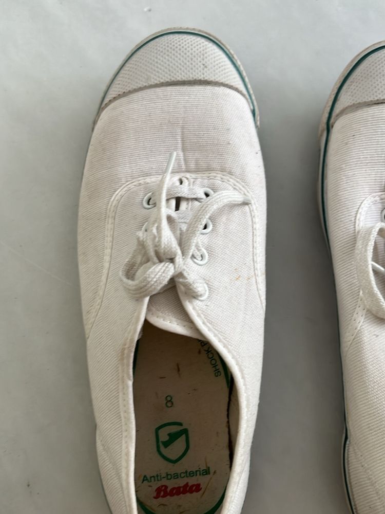 White Tennis Bata Shoes