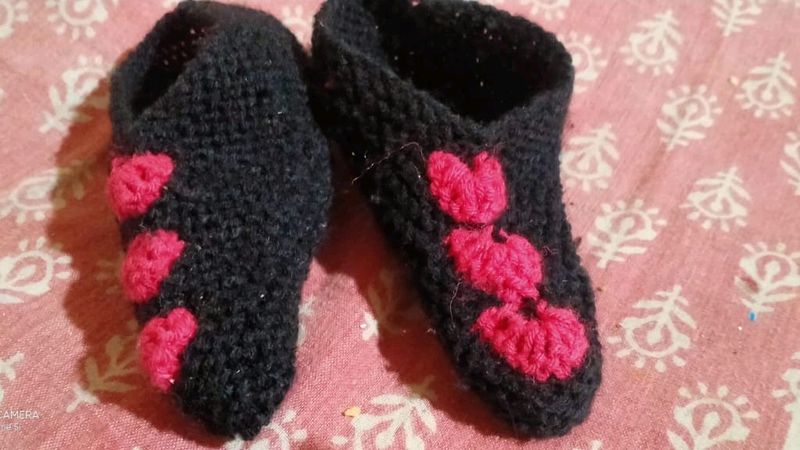 Shoe Type Socks For Kids N Ladies Woollen