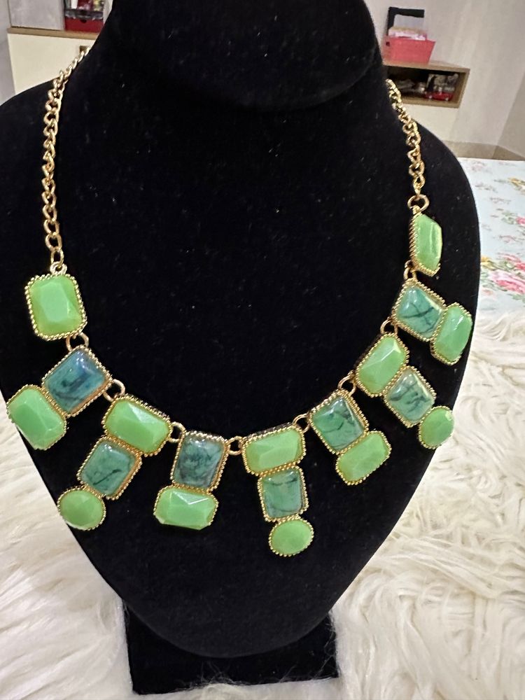 Green Stone Necklace | Classic | Western Wear