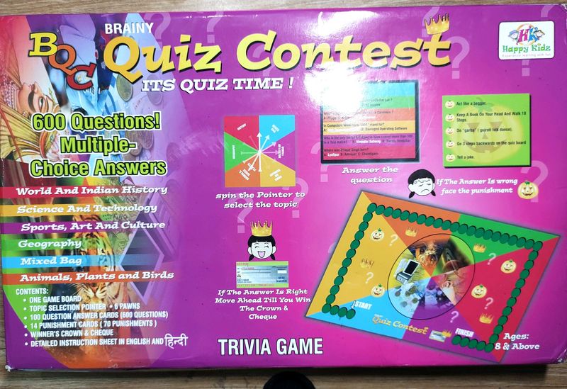 Brainy Quiz Board Game