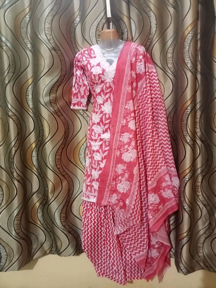 Cotton Printed Suit