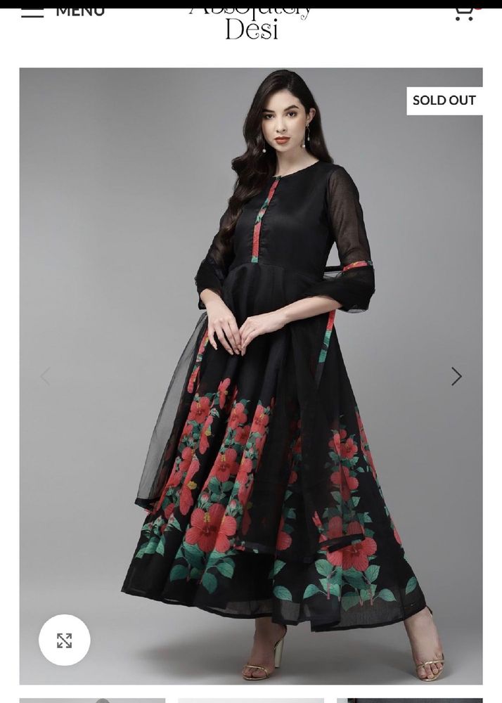 Bohama Coture Long Black Frock