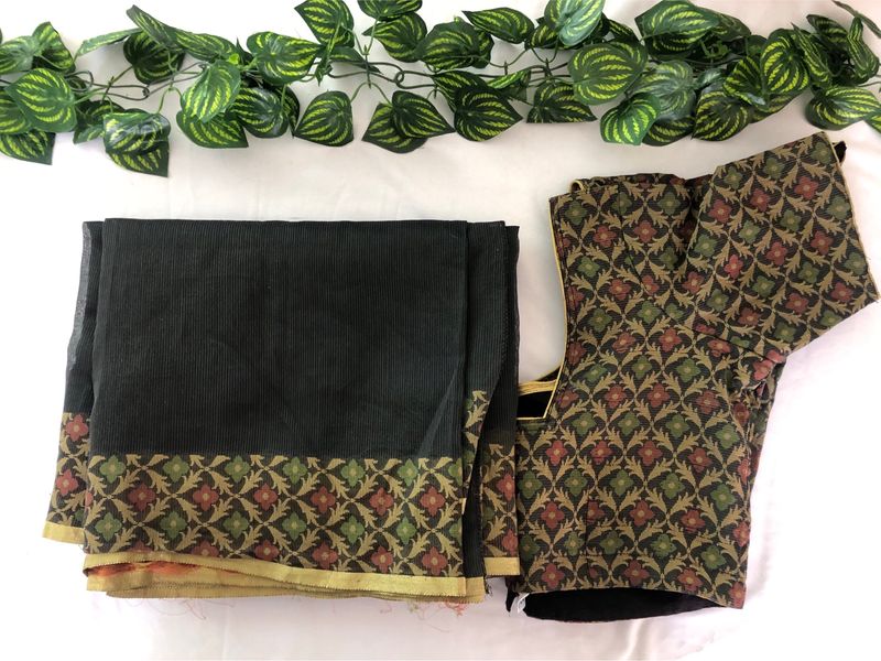 Black Sarees with Blouse(Women’s)