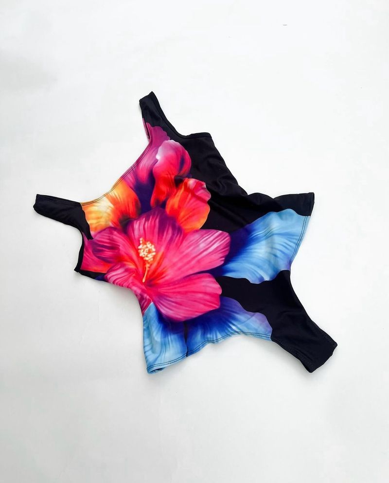 Floral printed swimsuit