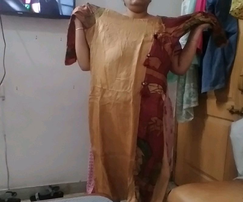 Brown Beautiful Kurti