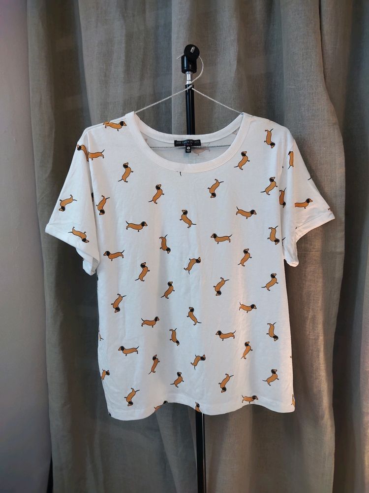 Doggy Printed Top