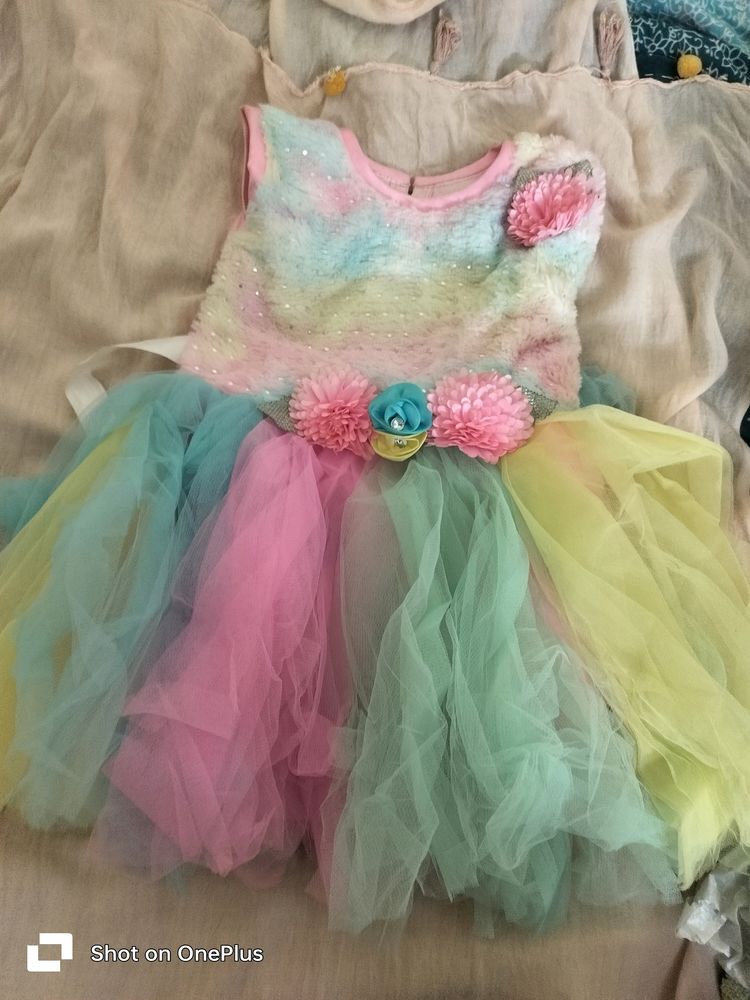 Kids Totally New Dress Just One Frock 1 Time Used