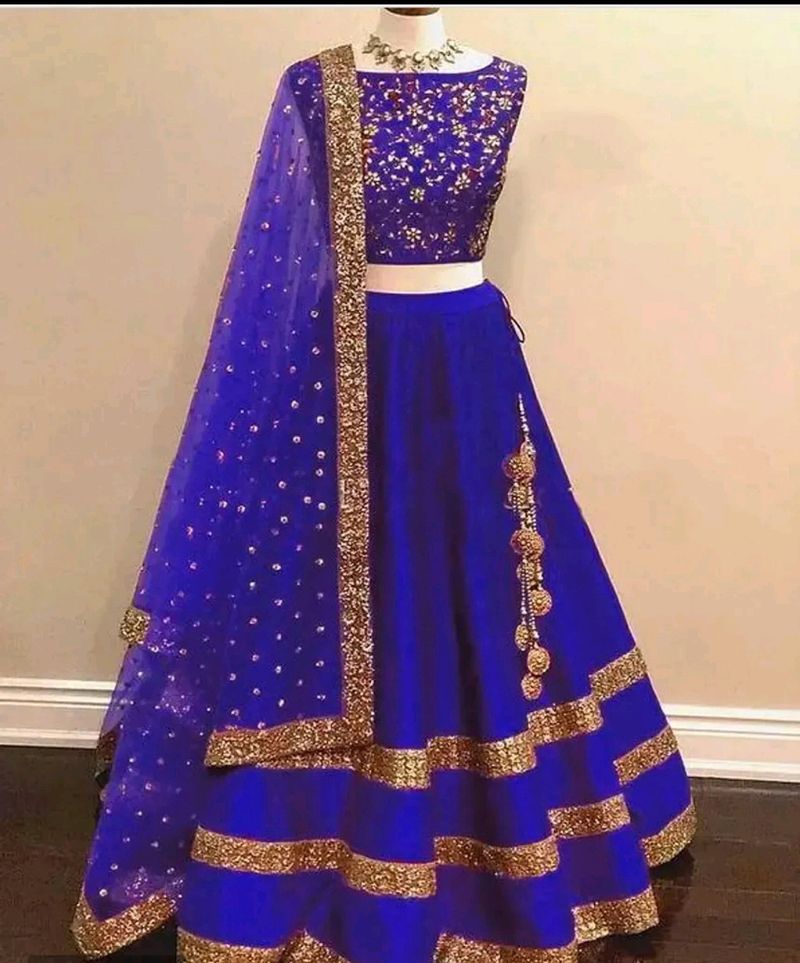 🤩 Flash Sale 🥰Elegant Semi Stitched Lehenga🥰