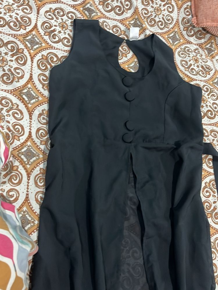 BLACK CUT OUT WESTERN KURTA🖤