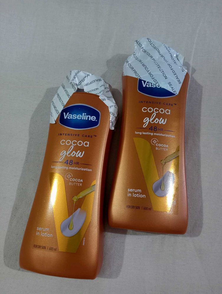 Vaseline Cocoa Glow Body Lotion.. Pack Of 2