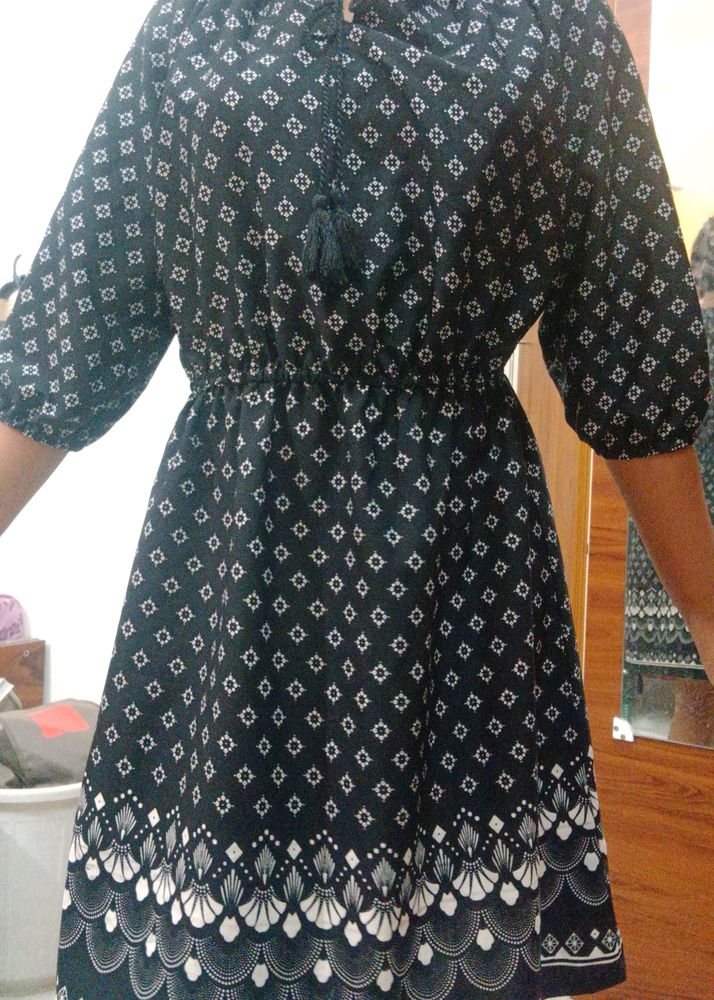 Cute Mid Length Flared Dress