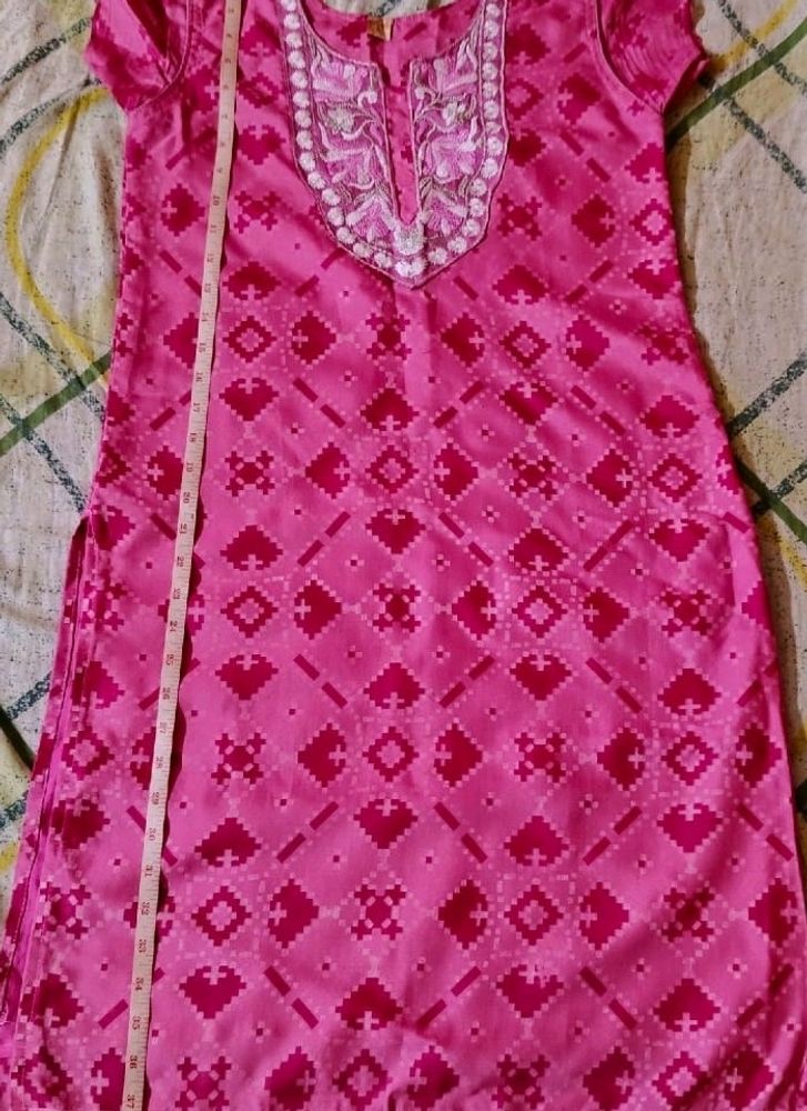 Hot Pink Kurta For Clearance Sale