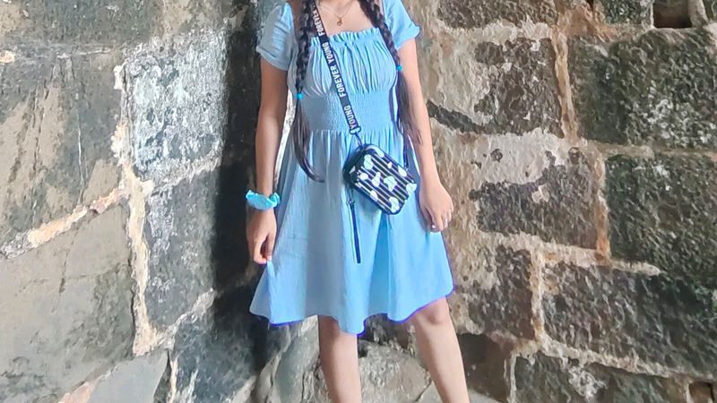 Blue One Piece Dress