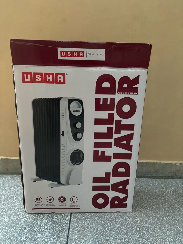 USHA Oil Filled Radiator Room Heater 2700 Watts