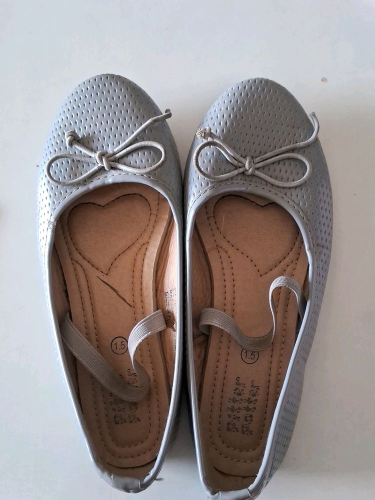 Kids Grey Ballerina Size 1.5