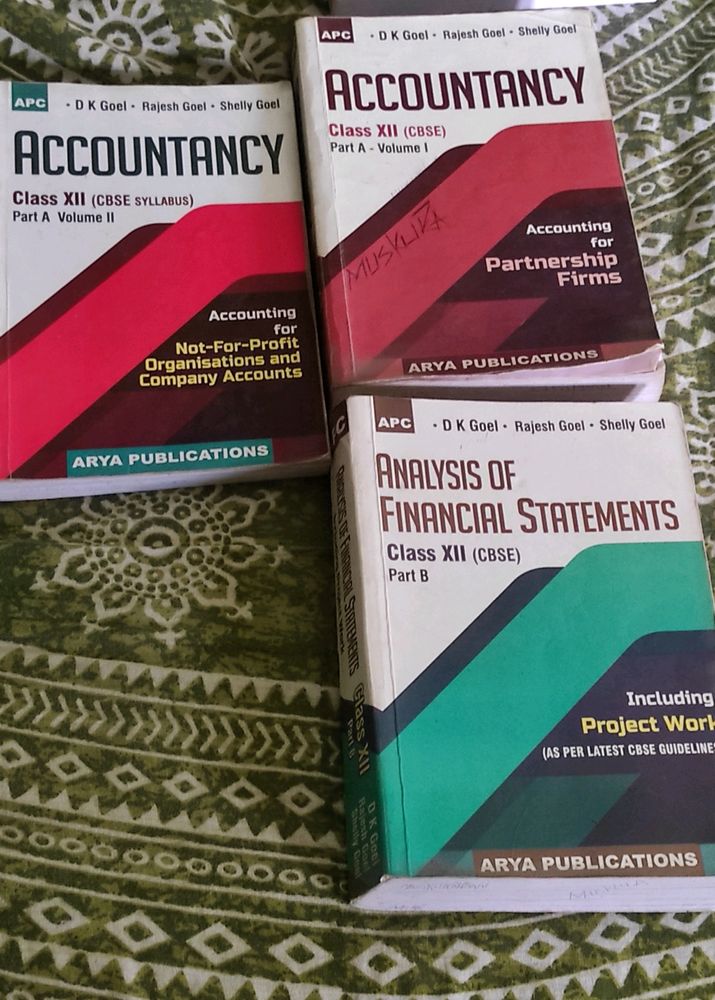 Accountancy All Books Of Class 12th