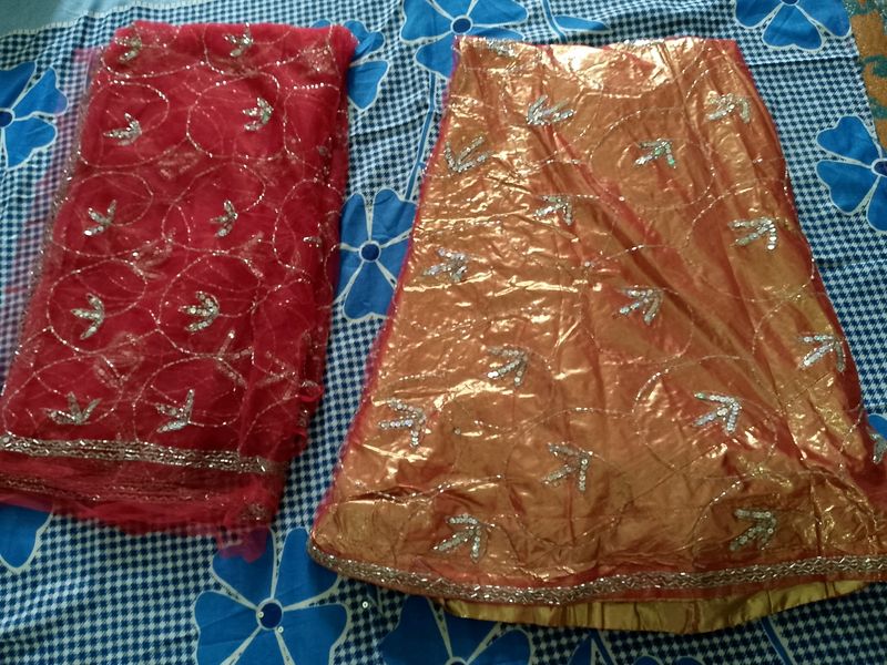 Unstitched Lehenga  Fabric And  Dupatta