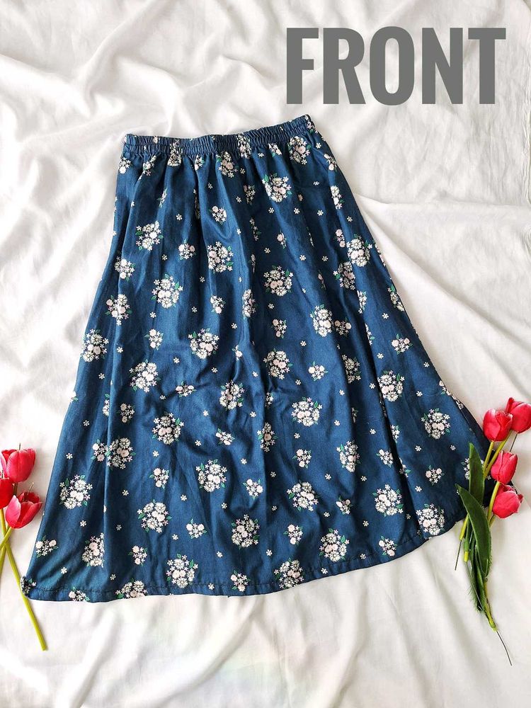 Floral Half Skirt