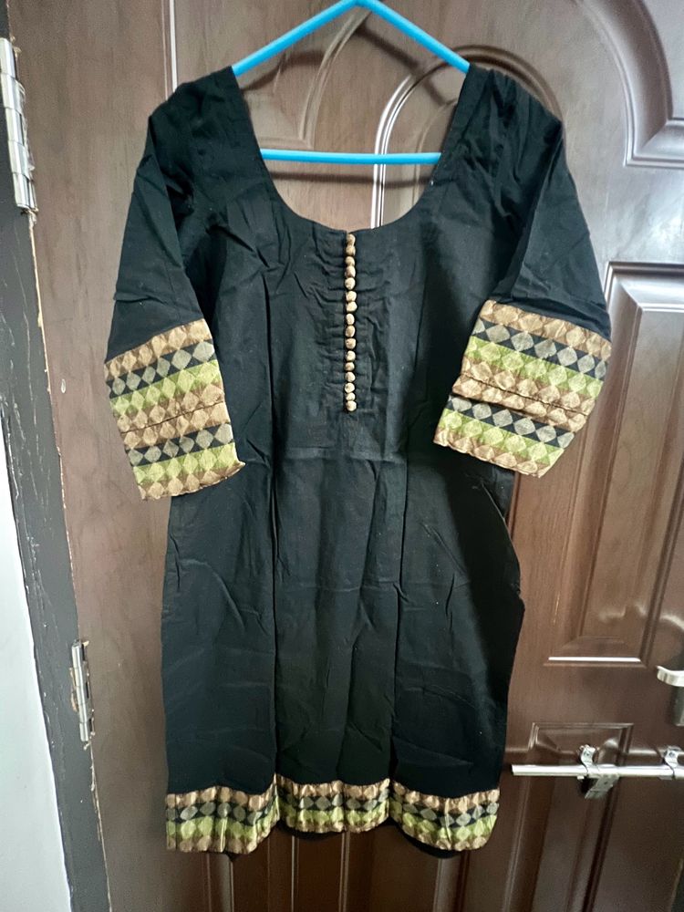 Black designer short kurti