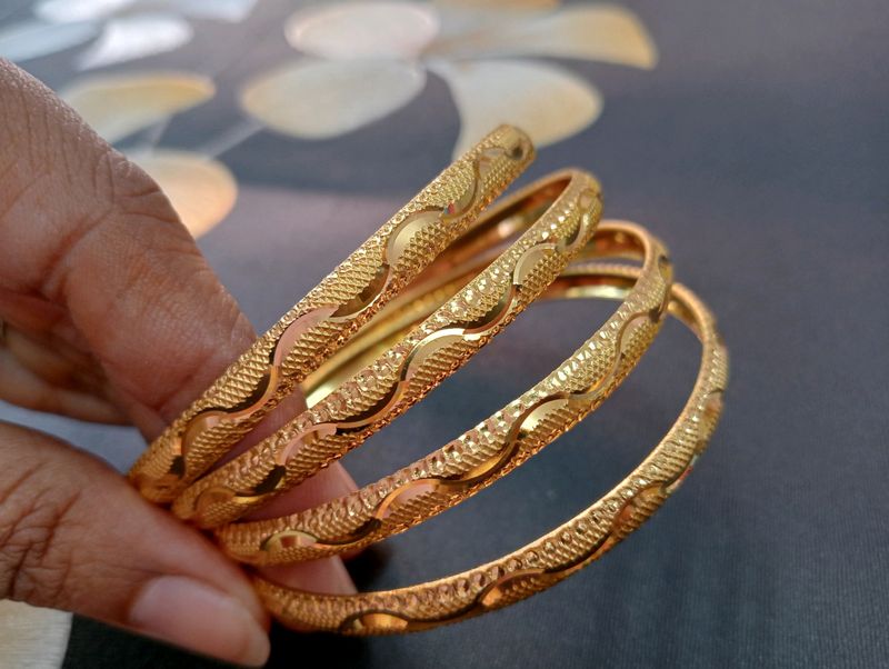 Gold Brass Bangles